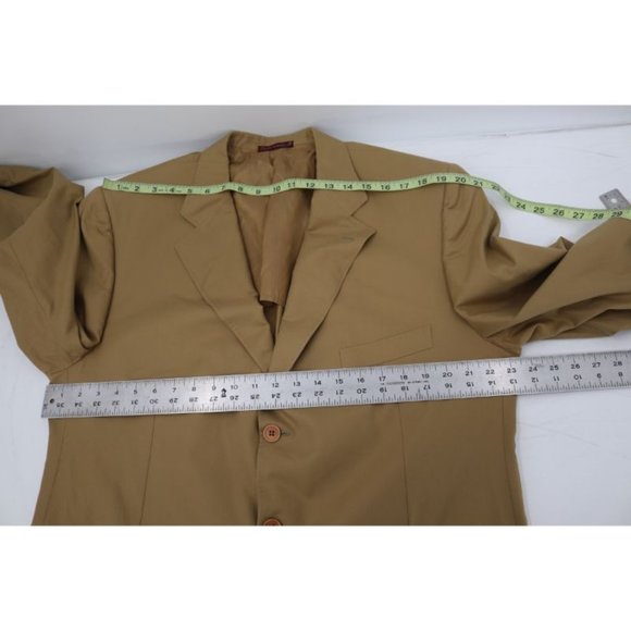 Sartoria partenopea sport coat mens 48 3 button half lined Italy‎ made cotton - Picture 10 of 16